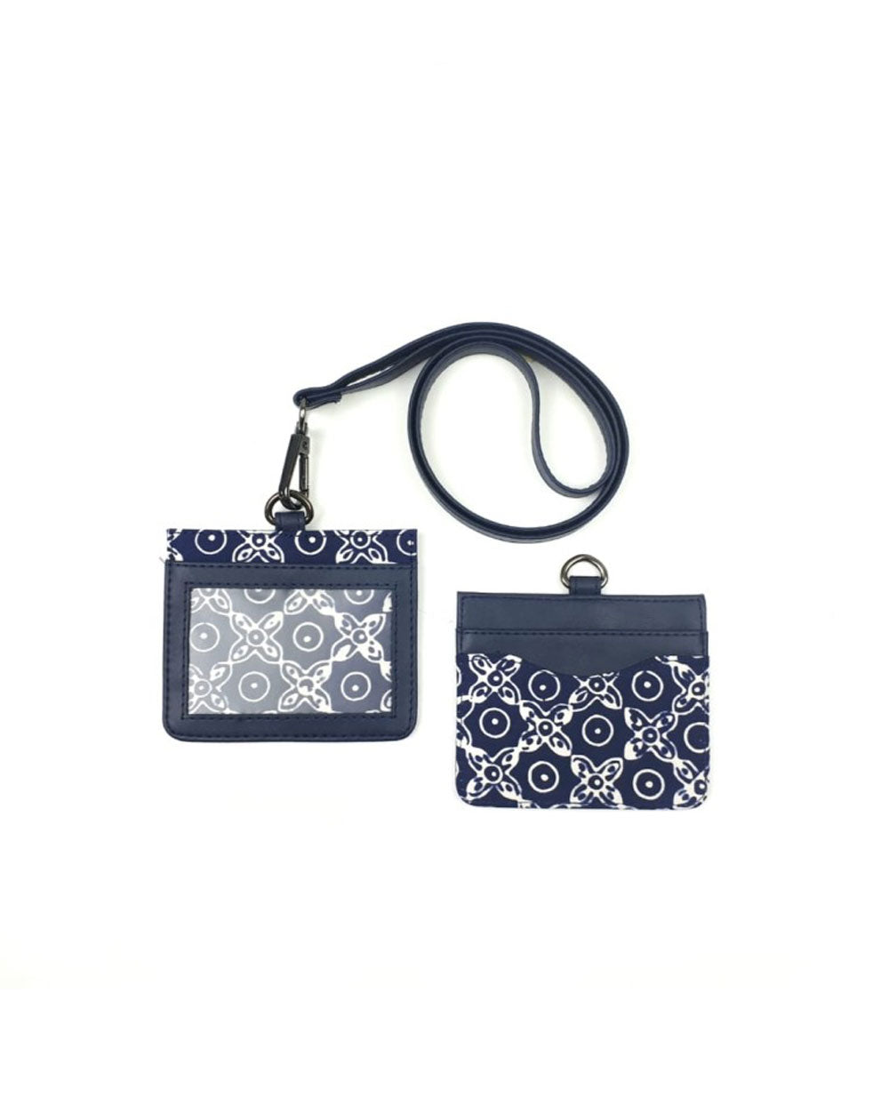 Batik Blossom Lanyard Card Holder