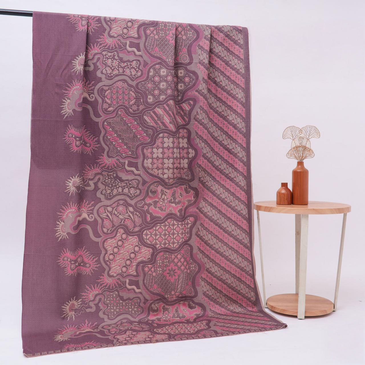 Batik Fabric - Floral Tapestry - Amethyst Bloom