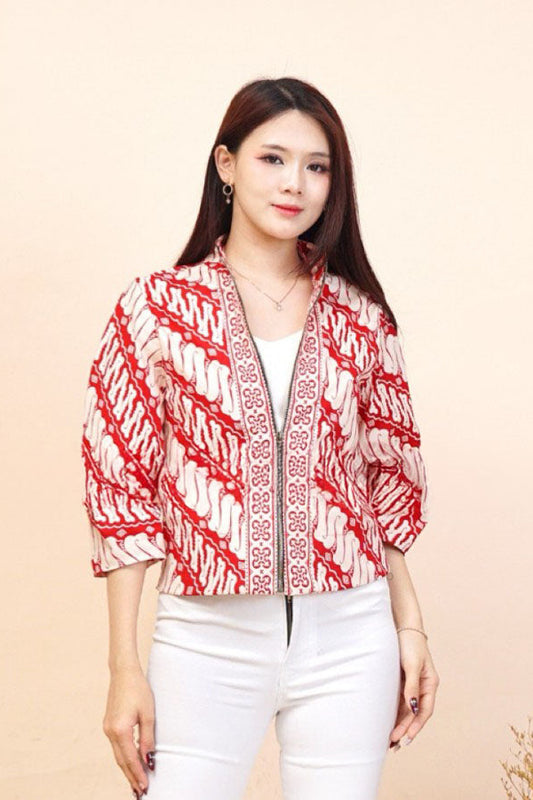 Women's Batik Kimono Jacket - Celestial Harmony